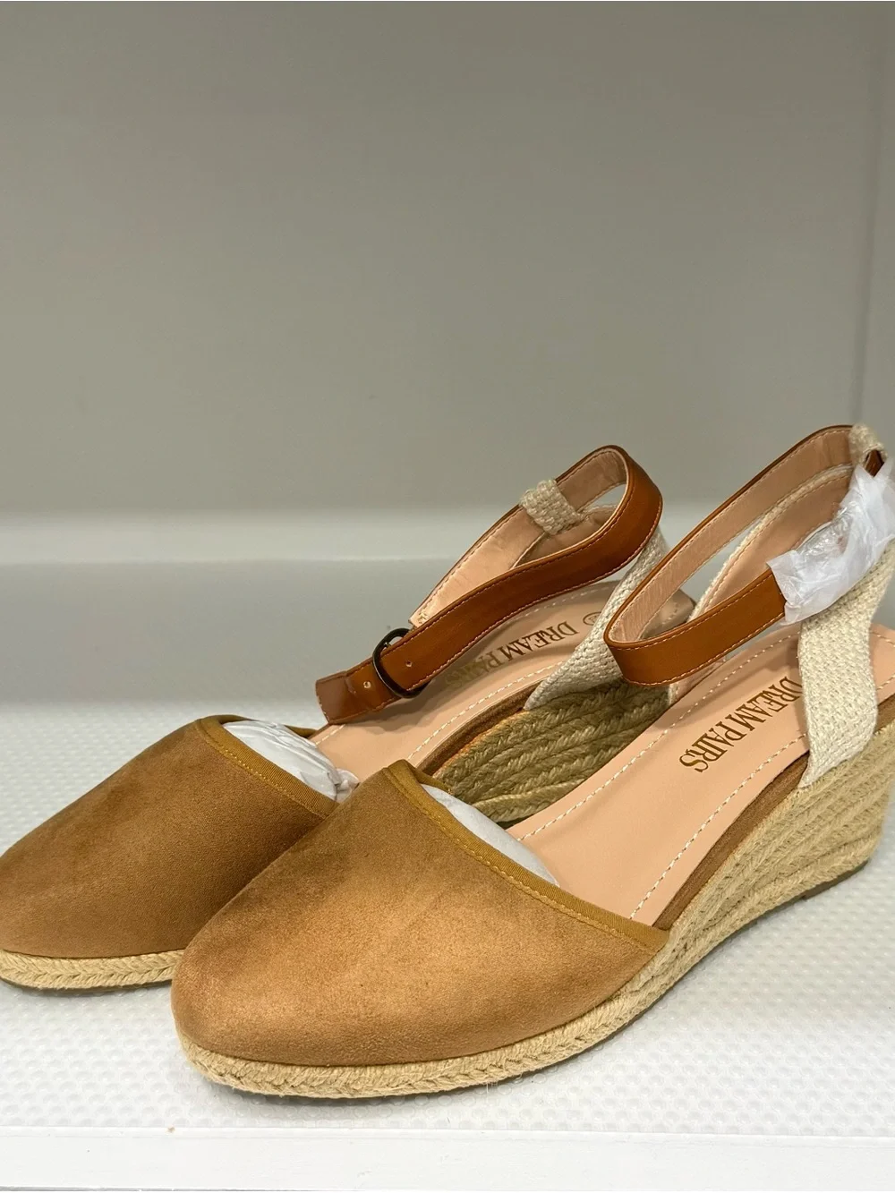 Amanda-3 Camel Espadrille edge Sandal
